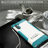 Rugged Tri-Shield Case Cover Kickstand Lanyard Strap for Samsung Galaxy Note 10