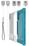 Rugged Tri-Shield Case Cover Kickstand Lanyard Strap for Samsung Galaxy Note 10