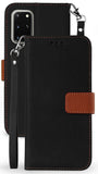 Durable Wallet Case Credit Card Slot and Wrist Strap for Samsung Galaxy Note 20