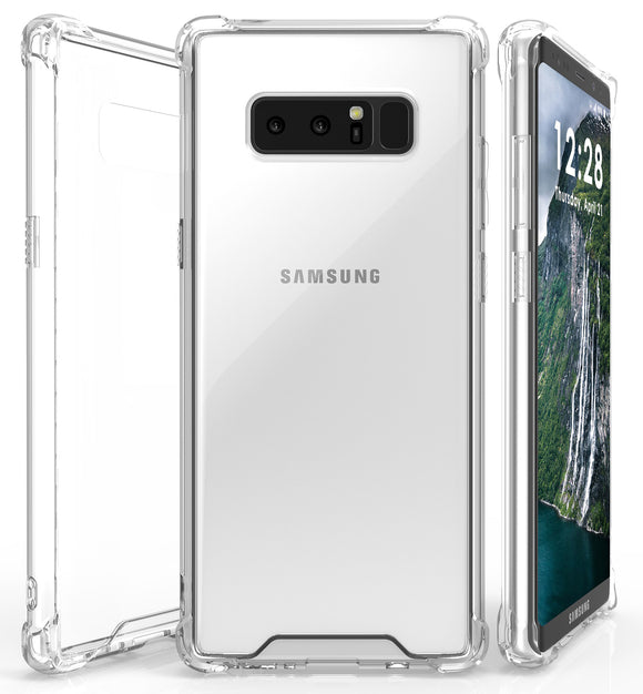 AQUAFLEX TPU ANTI-SHOCK BUMPER CASE CLEAR HARD COVER FOR SAMSUNG GALAXY NOTE 8