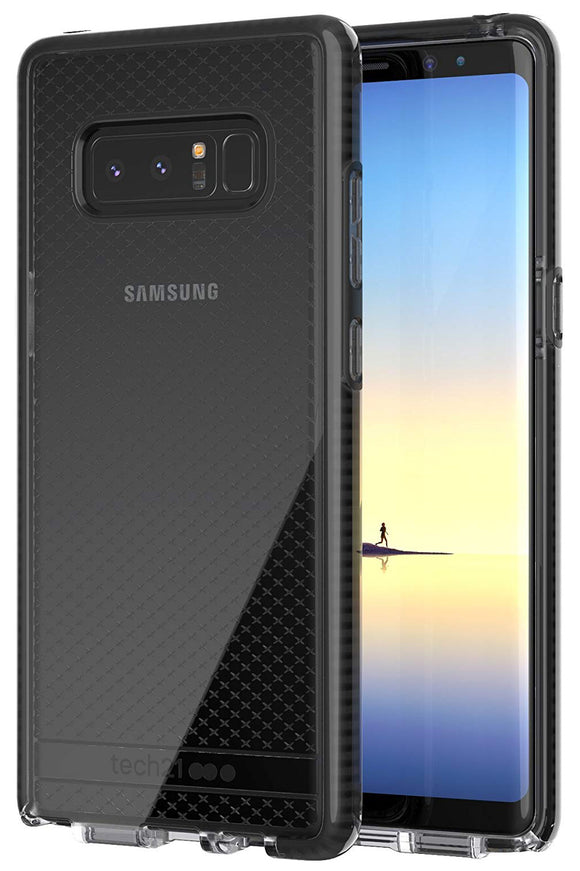 Tech21 Black Smoke EVO Check Anti-Shock Case TPU Cover for Samsung Galaxy Note 8