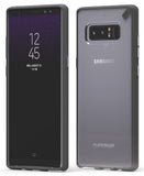 PureGear Black/Clear Slim Shell Case + Tech21 Screen Protector for Galaxy Note 8