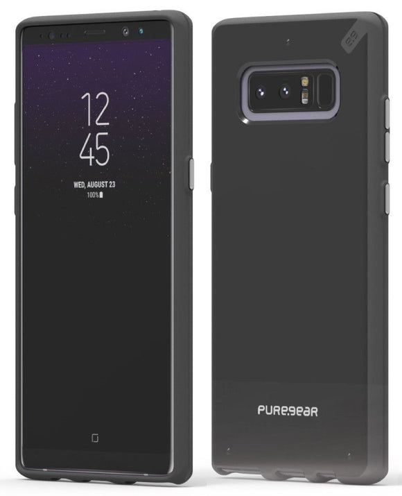 PureGear Jet Black Slim Shell Case Hard Cover for Samsung Galaxy Note 8