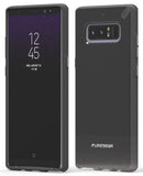 PureGear Jet Black Slim Shell Case + Tech21 Screen Protector for Galaxy Note 8