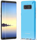 PureGear Sky Blue Slim Shell Case + Tech21 Screen Protector for Galaxy Note 8