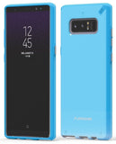 PureGear Sky Blue Slim Shell Case + Tech21 Screen Protector for Galaxy Note 8