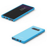 PureGear Sky Blue Slim Shell Case + Tech21 Screen Protector for Galaxy Note 8