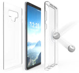Tri-Max Clear Screen Guard Full Body TPU Wrap Case Cover for Galaxy Note 9