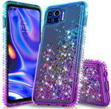 Liquid Sand Glitter Waterfall Case Cover for Motorola Moto One 5G UW Phone