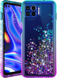 Liquid Sand Glitter Waterfall Case Cover for Motorola Moto One 5G UW Phone