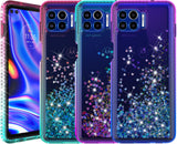 Liquid Sand Glitter Waterfall Case Cover for Motorola Moto One 5G UW Phone