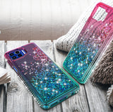 Liquid Sand Glitter Waterfall Case Cover for Motorola Moto One 5G UW Phone