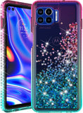 Liquid Sand Glitter Waterfall Case Cover for Motorola Moto One 5G UW Phone