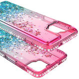 Liquid Sand Glitter Waterfall Case Cover for Motorola Moto One 5G UW Phone