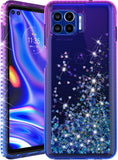 Liquid Sand Glitter Waterfall Case Cover for Motorola Moto One 5G UW Phone