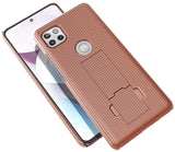 Grid Case Cover and Belt Clip Holster for Motorola Moto One 5G ACE Phone XT2113