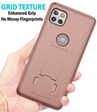 Grid Case Cover and Belt Clip Holster for Motorola Moto One 5G ACE Phone XT2113