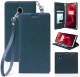 Leather Wallet Case Cover Stand Wrist Strap for T-Mobile OnePlus 6T A6010, A6013