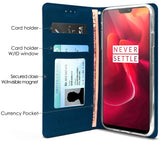 Leather Wallet Case Cover Stand Wrist Strap for T-Mobile OnePlus 6T A6010, A6013