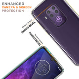 AquaFlex Transparent Anti-Shock Clear Case Slim Cover for Motorola One Zoom