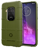 Tactical Matte Rugged Case Cover and Belt Clip Holster for Motorola One Zoom