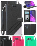 Infolio Wallet Case Credit Card Slot Cover and Wrist Strap for Motorola One Zoom
