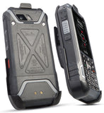Black Belt Clip Holster Case Stand for Sonim XP5s Phone (XP5800)