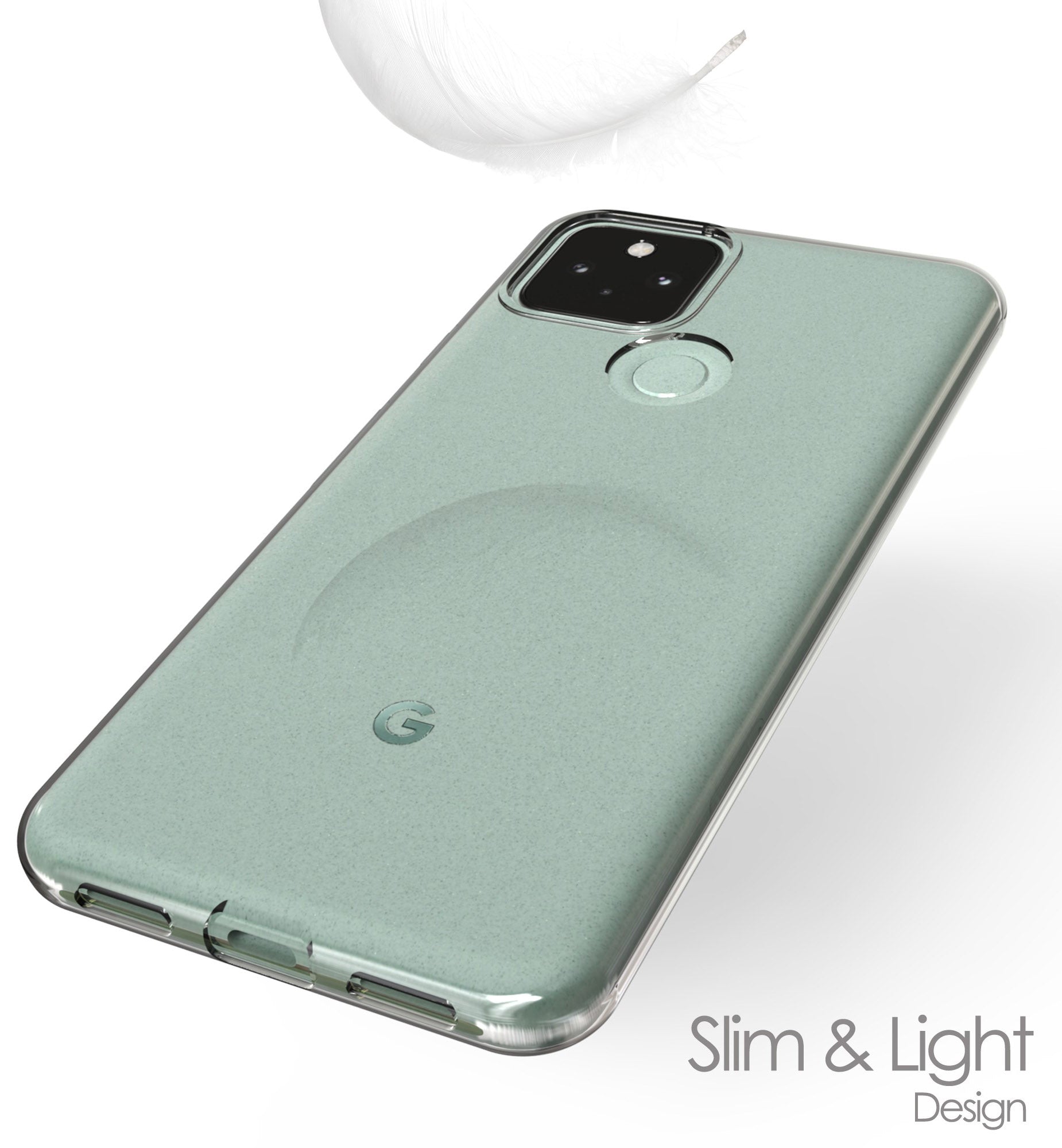 Google Pixel 5 5G グリーン クリアケース付き Amazon.com: Designed for Google Pixel 5 Transparent Case, Full
