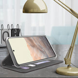 Durable Wallet Case Credit Card Slot and Wrist Strap Lanyard for Google Pixel 6