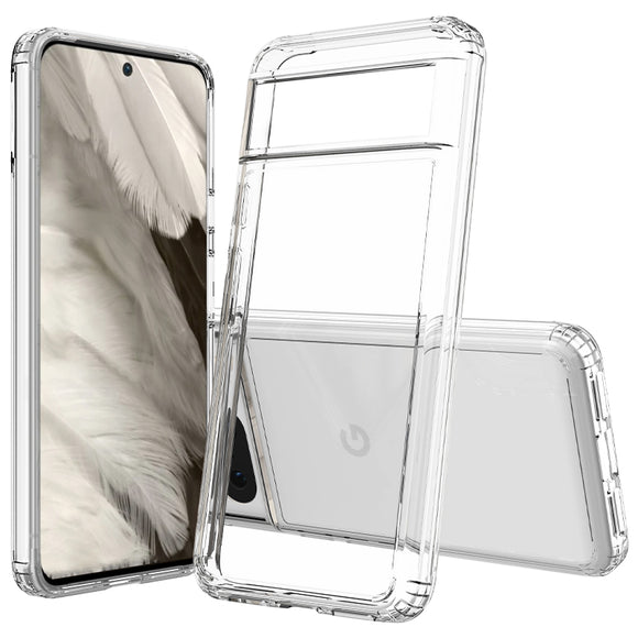 AquaFlex Transparent Anti-Shock Clear Case Slim Cover for Google Pixel 8 Phone