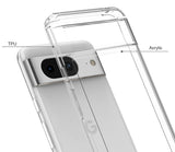 AquaFlex Transparent Anti-Shock Clear Case Slim Cover for Google Pixel 8 Phone