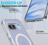 Clear Acrylic TPU Case for Google Pixel 9A Phone - Compatible with MagSafe