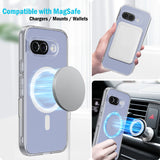 Clear Acrylic TPU Case for Google Pixel 9A Phone - Compatible with MagSafe