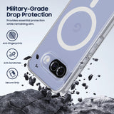 Clear Acrylic TPU Case for Google Pixel 9A Phone - Compatible with MagSafe