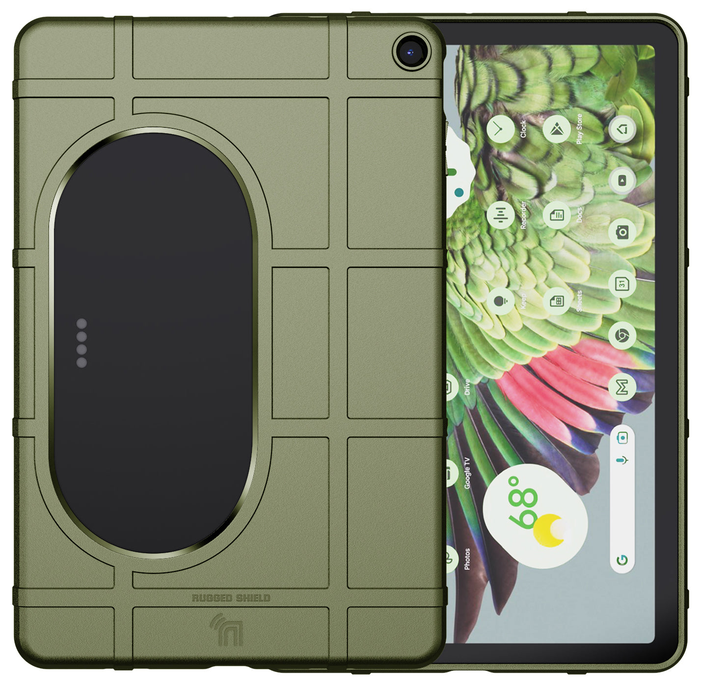  Case for OnePlus Pad 11.6 Tablet (2023), Nakedcellphone  Special Ops Tactical Armor Rugged Shield Protective Cover  [Anti-Fingerprint, Matte Grip Texture] with Stylus Holder Slot - Olive  Green : Electronics