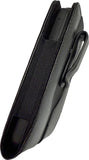 Leather Pouch Case with Belt Clip for Mudita Kompakt Phone - Black