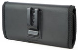 Black Vegan Leather Case Pouch Belt Clip for Lively Jitterbug Smart 4, Smart4