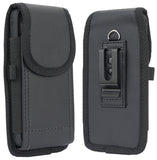 Black Leather Pouch Case Belt Clip Harness for Omnipod 5 Receiver Controller