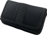 Black Nylon Case Pouch Belt Clip for Cricket Debut Flip, Cingular Flip 4