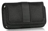 Black Nylon Case Pouch Belt Clip for Cricket Debut Flip, Cingular Flip 4