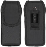 Black Canvas Case Pouch Belt Clip Harness for Crosscall CORE-P6 5G PTT Radio