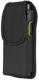 Black Canvas Case Pouch Belt Clip Harness for Crosscall CORE-P6 5G PTT Radio