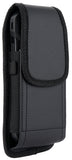 Black Vegan Leather Case Pouch Belt Clip for Galaxy Z Fold 7 6 5 4 RAZR Fold