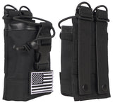 Tactical Molle Radio Holster Holder Case Pouch Bag for Two Way Walkie Talkies