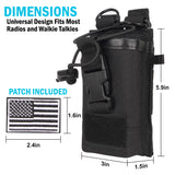 Tactical Molle Radio Holster Holder Case Pouch Bag for Two Way Walkie Talkies