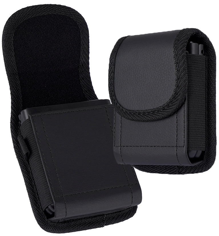 Black Leather Case Belt Clip Harness Pouch for Motorola RAZR Ultra Plu ...