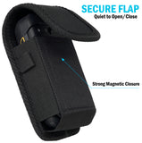 Black Canvas Case Pouch Belt Loop Clip for Sonim XP3 Plus 5G X320 Flip Phone