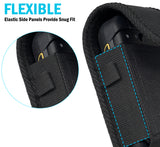 Black Canvas Case Pouch Belt Loop Clip for Sonim XP3 Plus 5G X320 Flip Phone