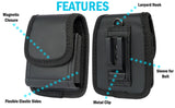 Case and Belt Clip Pouch for Motorola RAZR ULTRA 2025 - Compatible with MagSafe