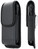 Black Vegan Leather Case Pouch Belt Clip for Galaxy Z Fold 7 6 5 4 RAZR Fold